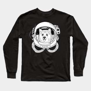 Corgi The Astronaut Long Sleeve T-Shirt